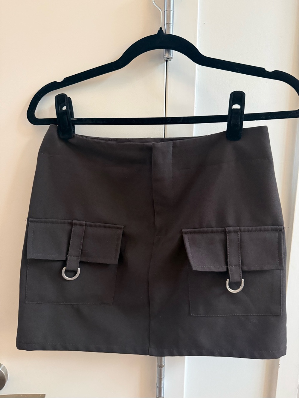 Mini Skirt with Front Flap Pockets